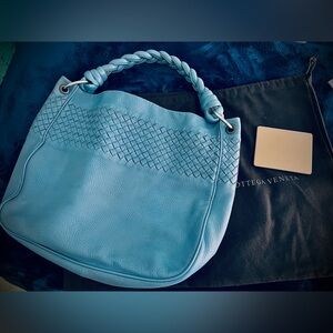 Bottega Veneta periwinkle/blue intreciatto vntg.hobo/DB